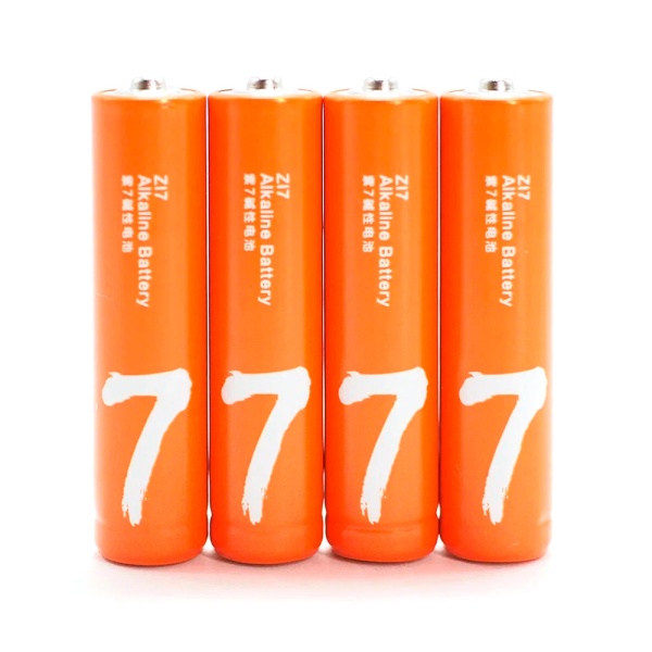 Батарейки алкалиновые ZMI Rainbow Zi7, AAA, 4 шт., оранжевые